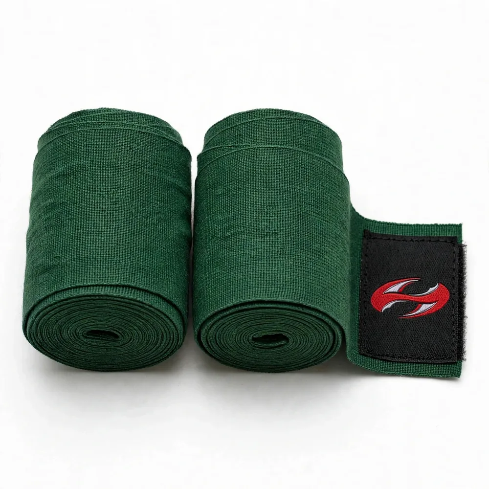 Green Holo Fight Gears hand wraps