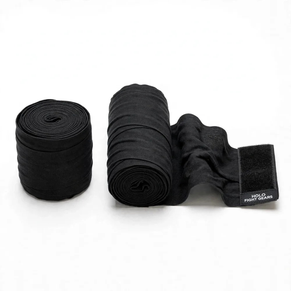 Black Holo Fight Gears hand wraps
