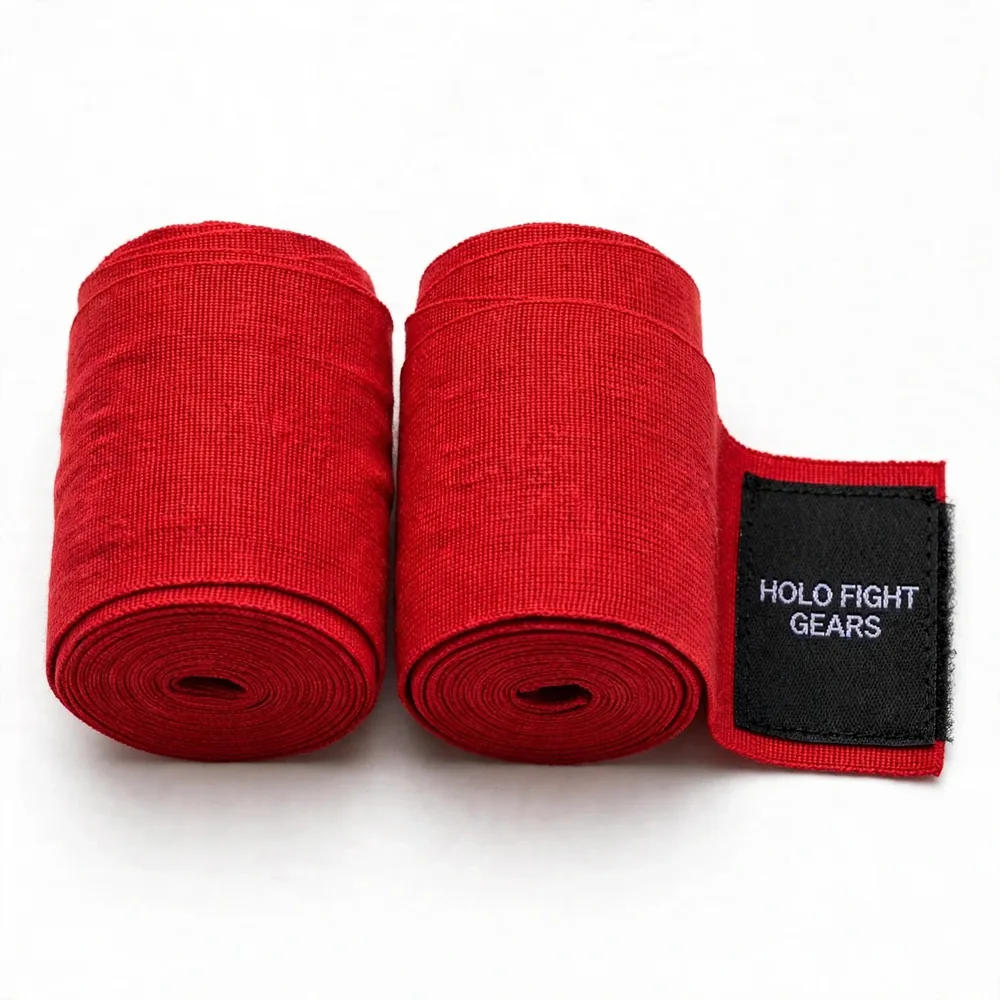 Red Holo Fight Gears hand wraps