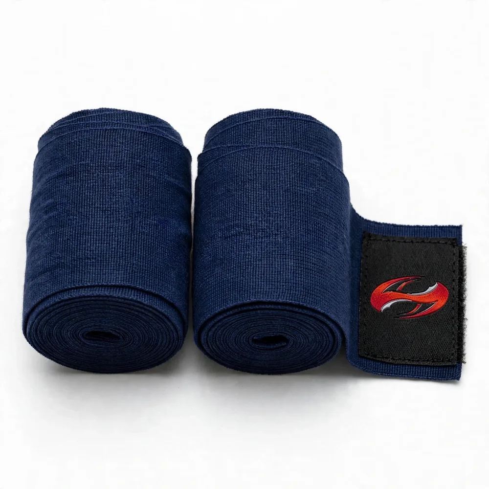 Navy blue Holo Fight Gears hand wraps