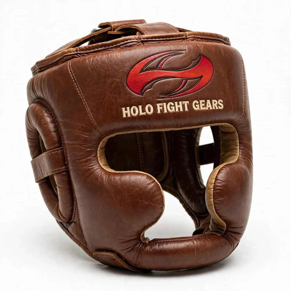 Brown Holo Fight Gears head guard