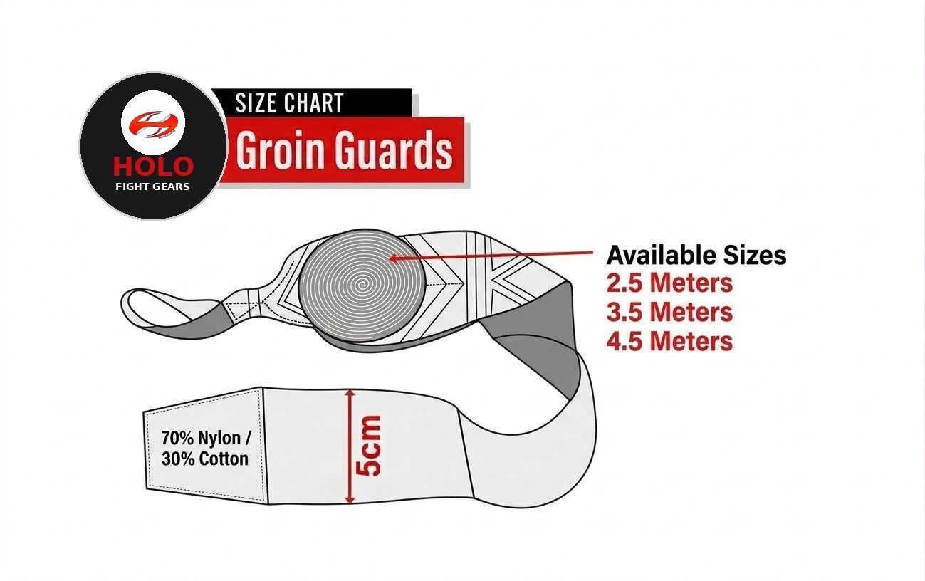 Holo Fight Gears groin guards size chart